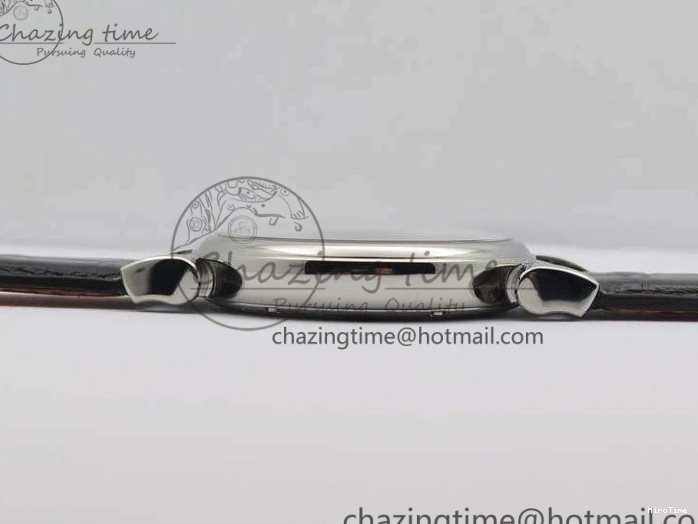 MIROTIME 0415 WaterResistant Da Vinci IW356601 SS MKF 1:1 Best Edition White Dial On Black Leather Strap A 7232